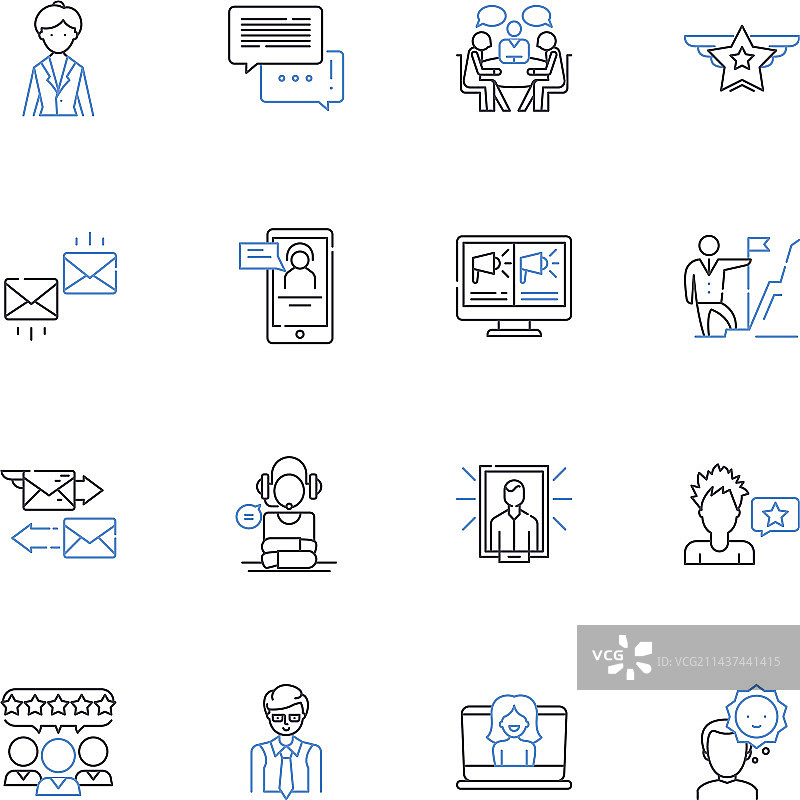 调度运输线性图标合集图片素材