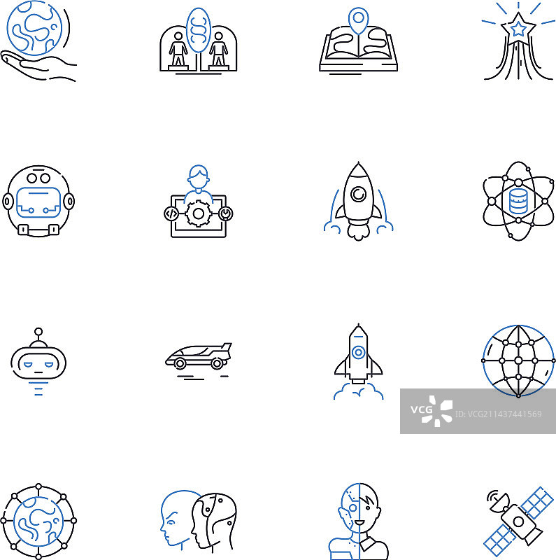 创新线条图标合集图片素材