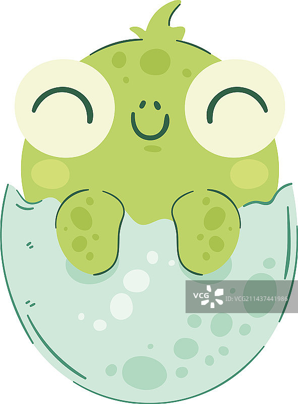 快乐的小海龟破壳而出图片素材