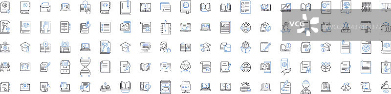 音量与研究线性图标合集图片素材