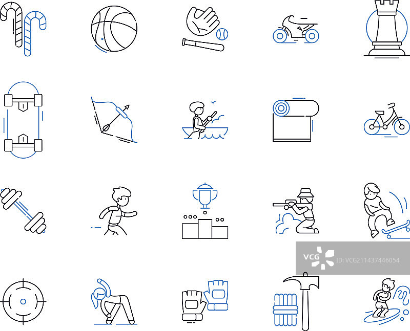 RR时间与运动努力线条图标图片素材