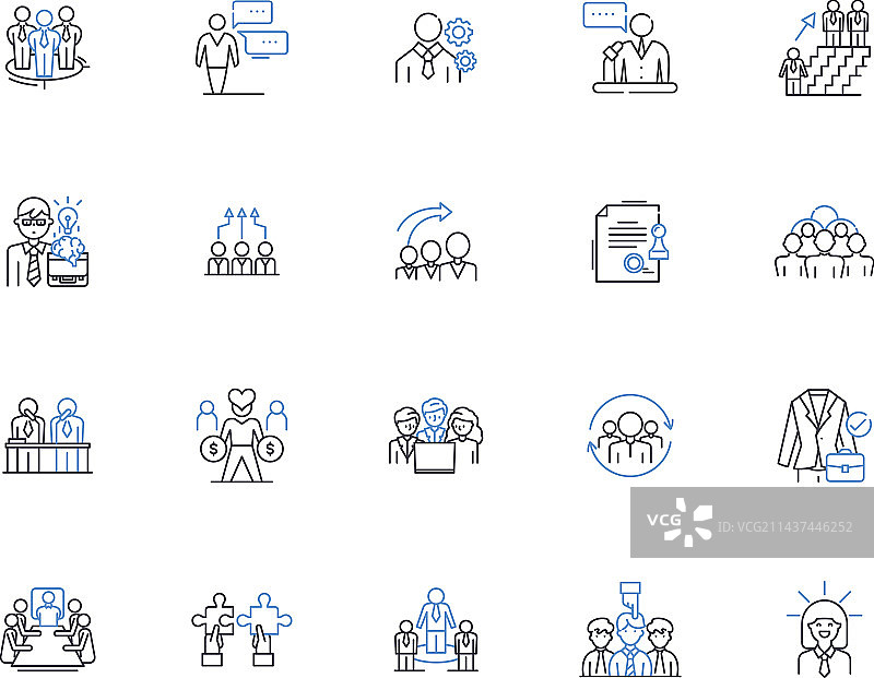 议程记录线性图标合集提醒图片素材