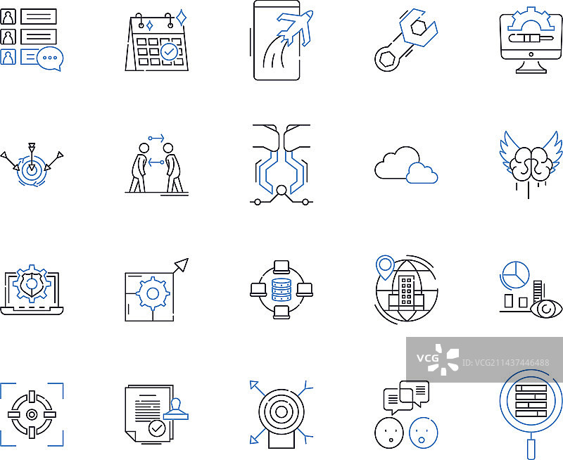 产品创新线性图标合集图片素材