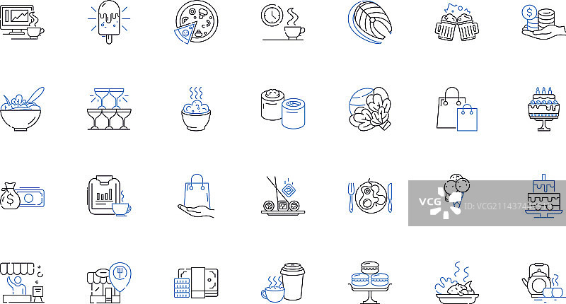 休息室控制线图标合集图片素材