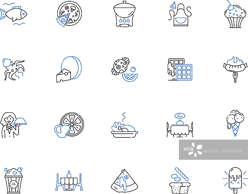 餐饮系列图标：自助宴会图片素材
