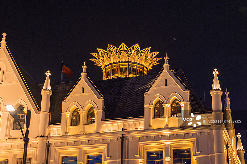 上海外滩夜景图片素材