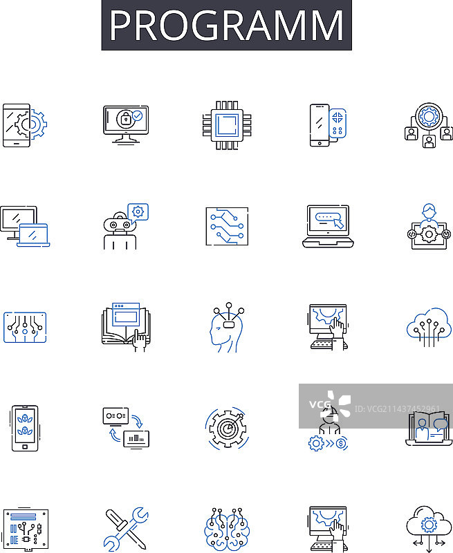 程序线图标集合项目系统图片素材