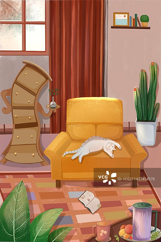 家居插画图片素材