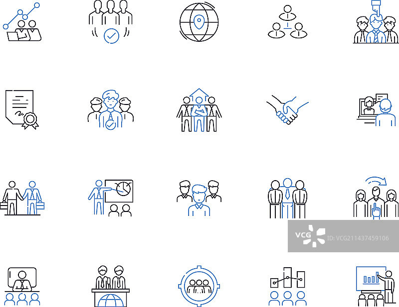 联盟线性图标合集图片素材