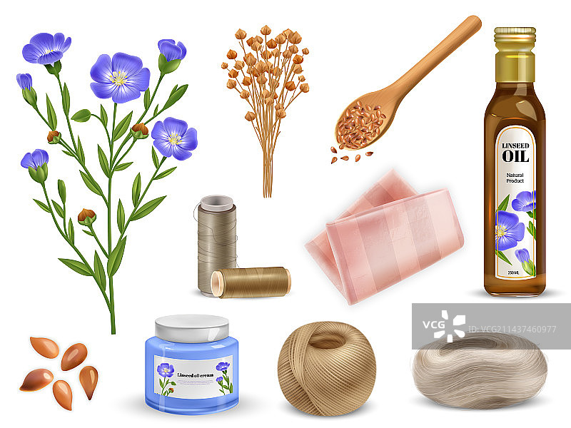 逼真亚麻套装图片素材