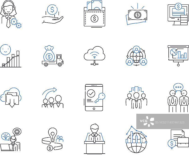 减少开支系列图标节俭图片素材