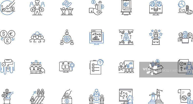 标准线性图标集合：标准规范图片素材