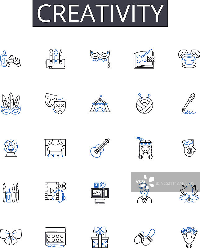 创意线条图标合集图片素材