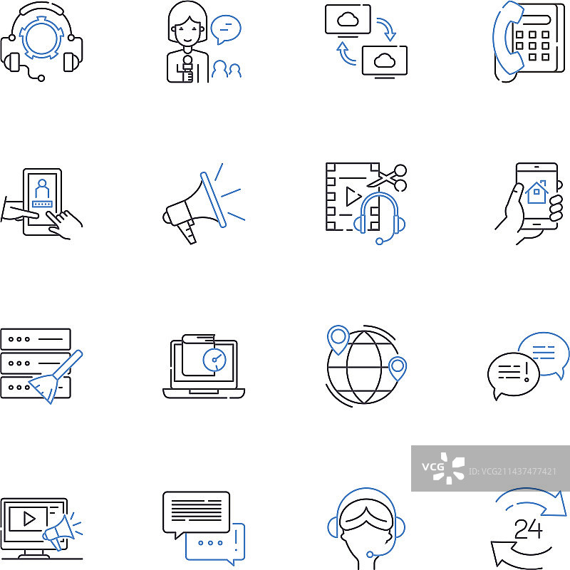 游戏机线条图标合集（Xbox）图片素材