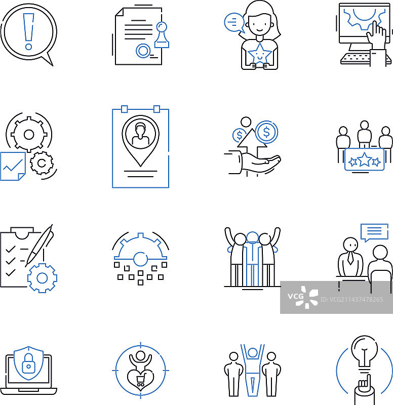 贸易关系线性图标合集出口图片素材