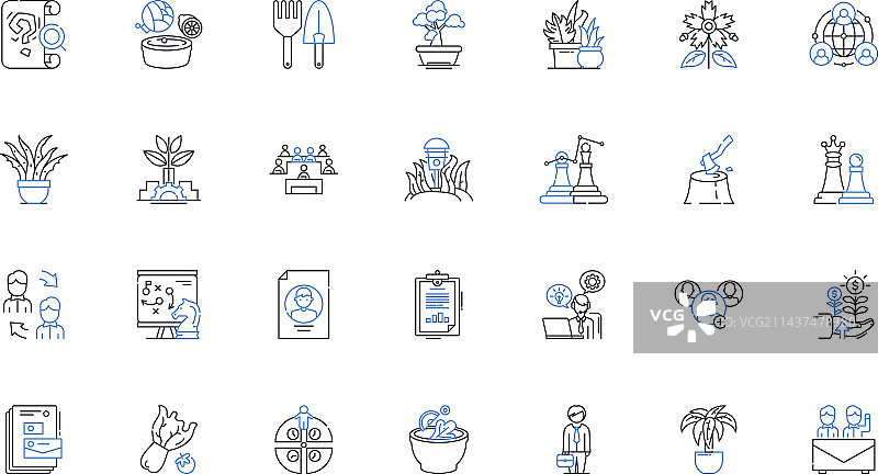 本地采购线性图标系列图片素材