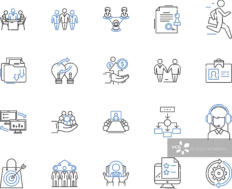 产品开发与创新线性图标图片素材