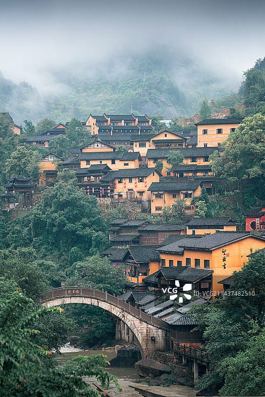 烟雨望仙谷图片素材