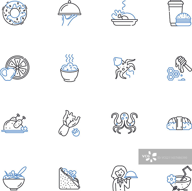 罐装生产线图标集：梅森罐保鲜图片素材