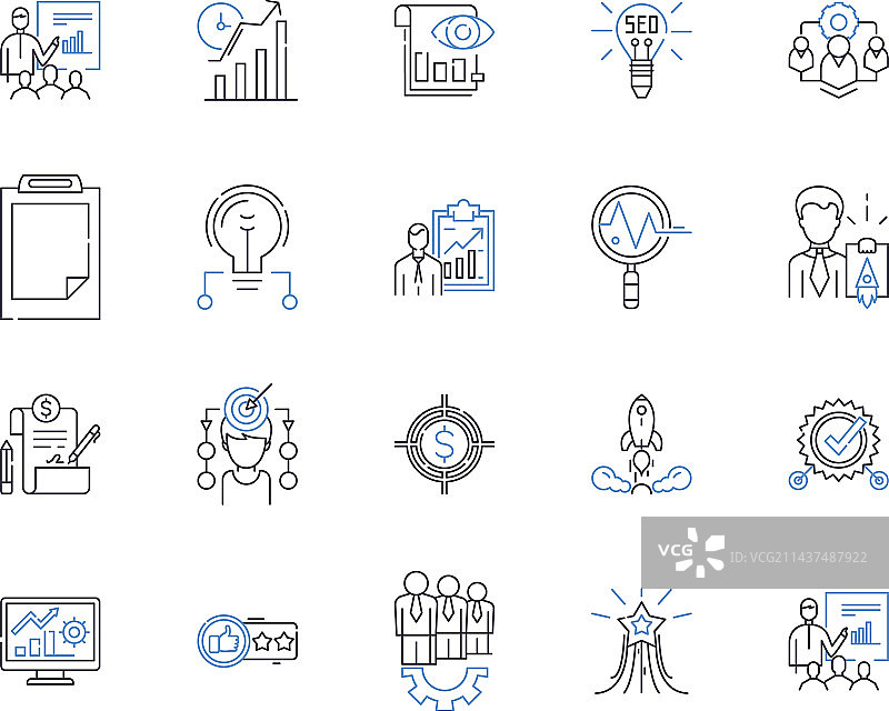 路线图线性图标导航图片素材