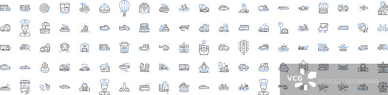 通勤交通线路图标图片素材