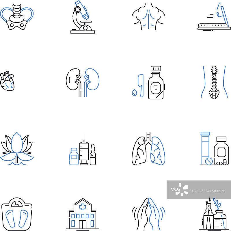 产科系列线性图标：怀孕图片素材