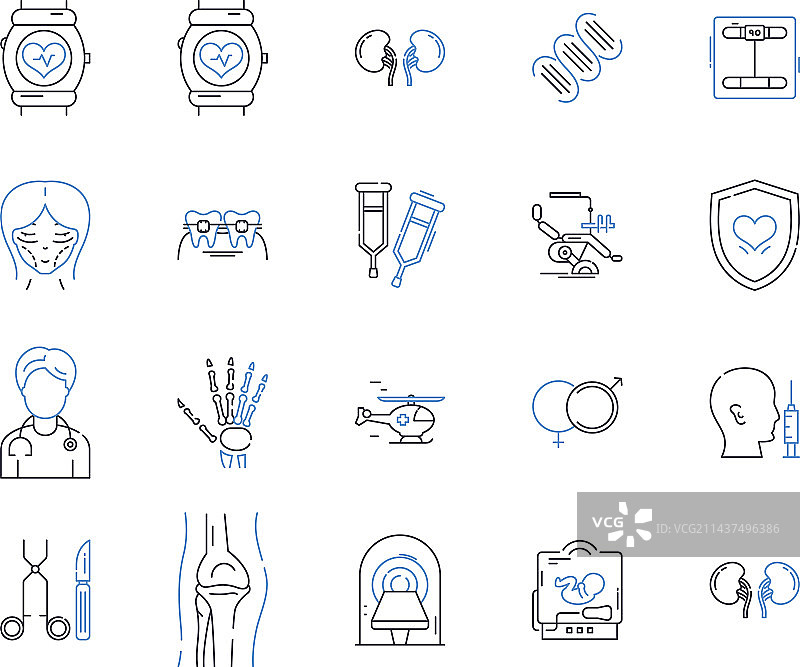 放射学密度扫描线图标图片素材