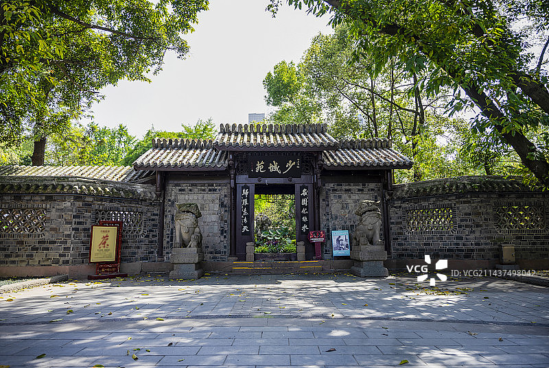 成都市人民公园少城苑图片素材