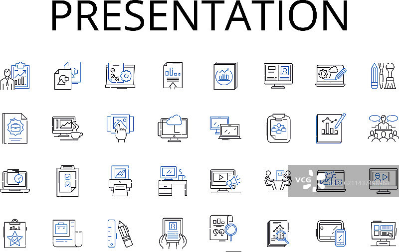 演示线条图标系列图片素材