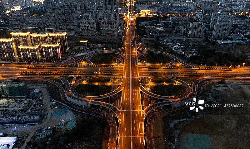 泰安迎胜路立交图片素材