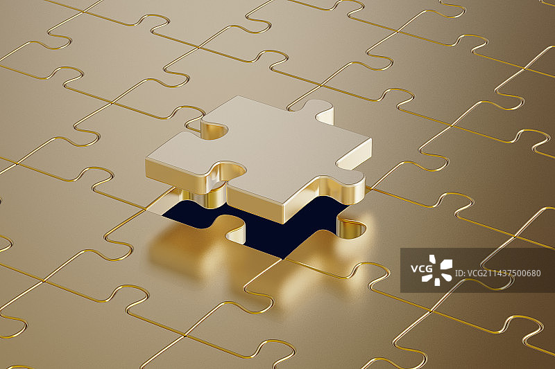 拼图三维插画图片素材