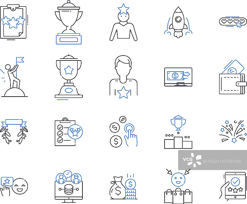 进度线图标集合开发图片素材