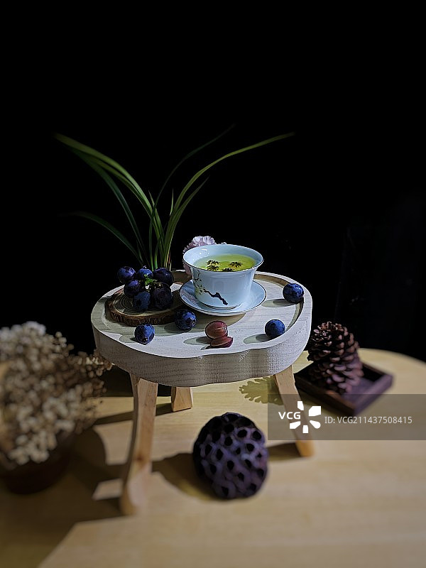 一杯茶#山河奇境#休闲时光#光影下的茶#家的味道！图片素材