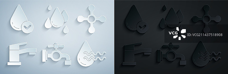 水龙头回收清洁水滴图标素材图片素材