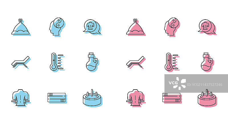 按摩巾桑拿帽游泳套装图片素材