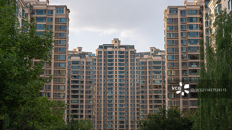 住宅区 房地产 绿树图片素材