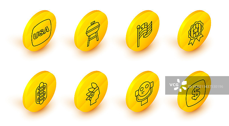 美元符号游客双筒望远镜图片素材