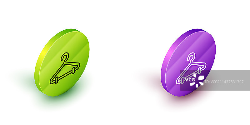 2.5D衣架衣柜线条图标图片素材