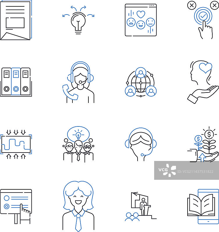 流程线图标合集图片素材