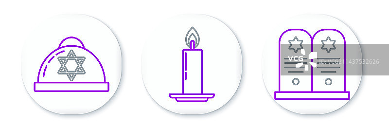 犹太教大卫之星墓碑线条设计图片素材