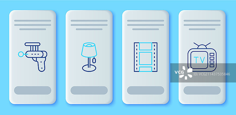 落地灯视频光枪复古图片素材