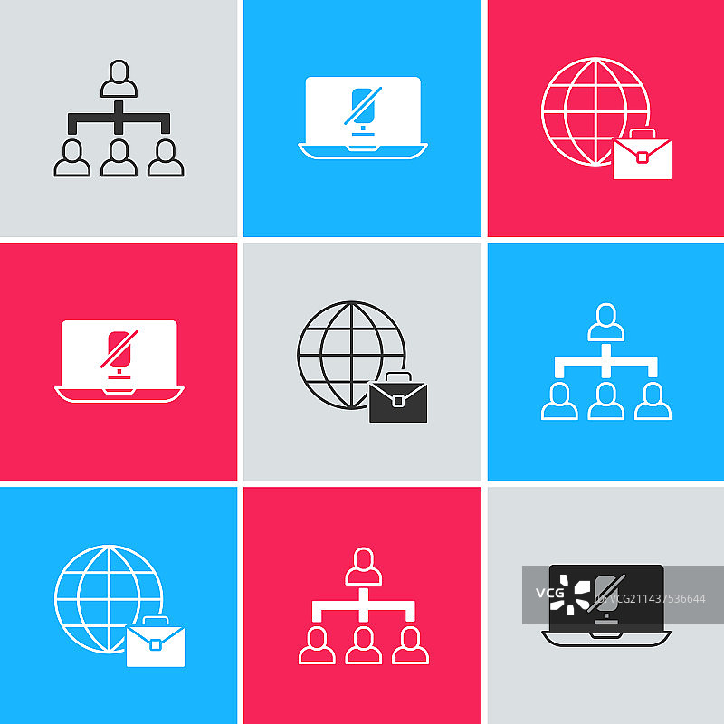 层级组织结构图静音麦克风图片素材