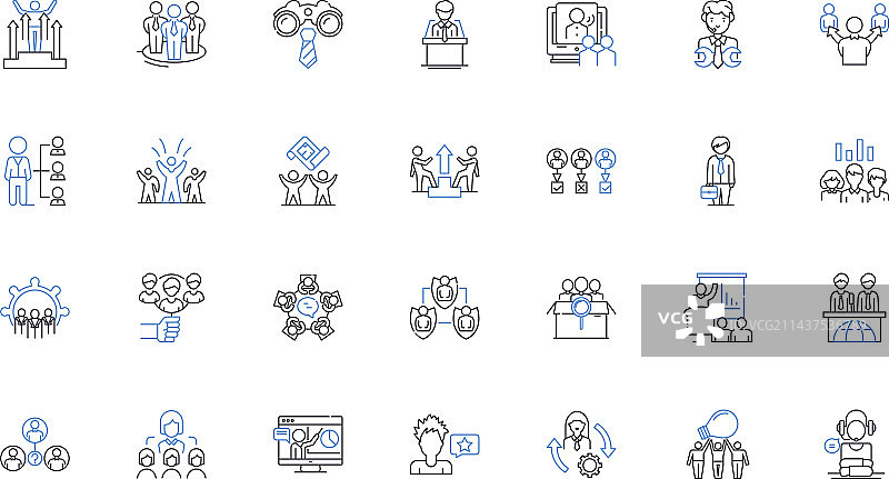 监管控制线性图标合集图片素材