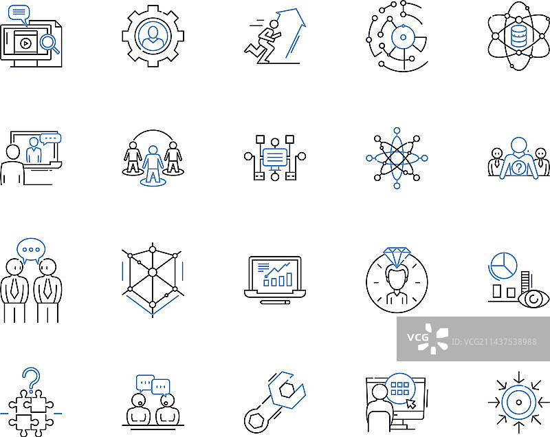 干扰线条图标集合：静态噪声图片素材