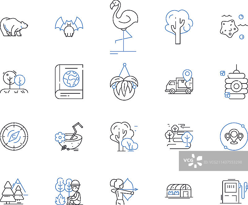 文化节庆典线性图标图片素材