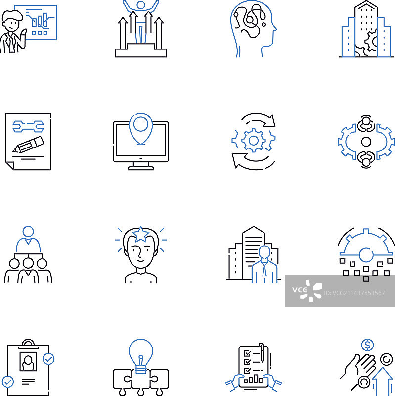 创新方法线性图标合集图片素材