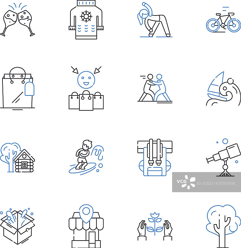 风景徒步路线图标图片素材