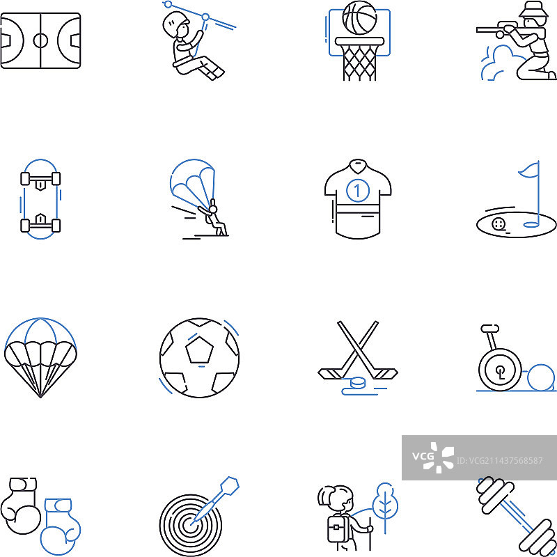 仪器仪表线性图标测量合集图片素材