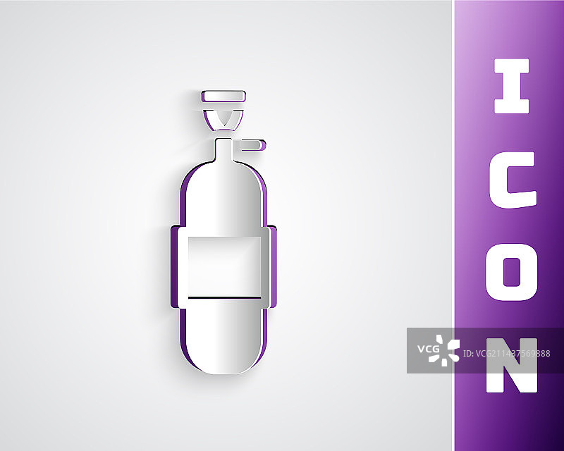 纸艺丙烷气罐图标图片素材