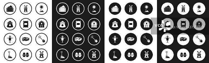 向日葵面粉木箱套装图片素材